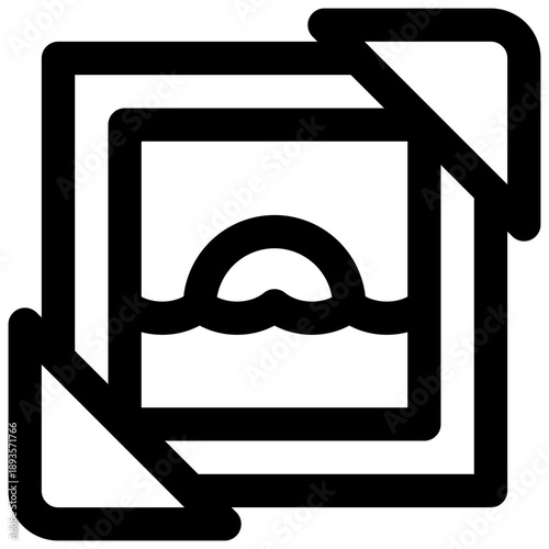 Scrapbooking. Editable stroke vector icon. 