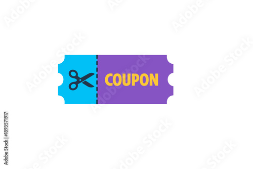Coupon cutout for discount at retail store used by shoppers