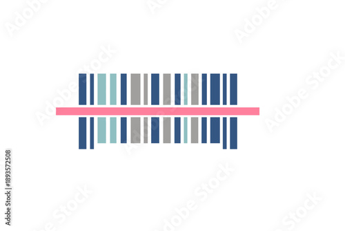 Free Download Vertical bars in various colors create a pattern with a horizontal line across the middle during a design process - GFXLoad