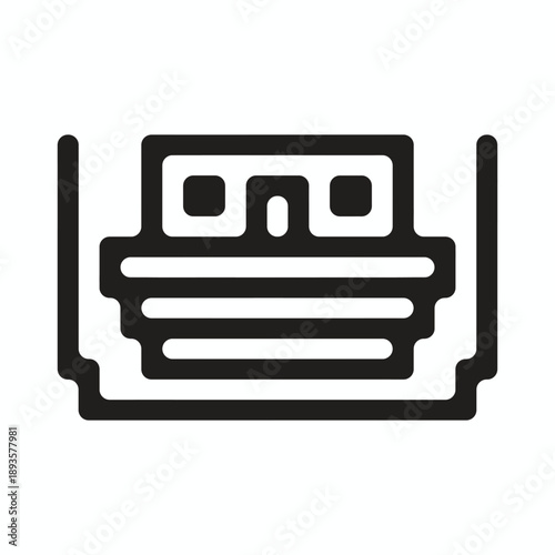 Historic Architectural Structure Glyph Icon