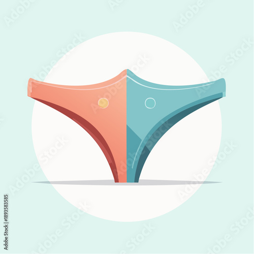 Vibrant colorful underwear for fashion and lifestyle concepts