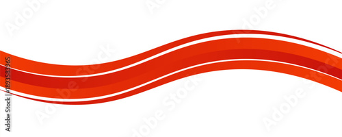 Vector red line background curve element with white space for text and message design, overlapping layers, eps10