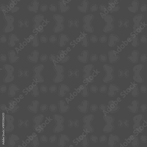 black and white seamless floral pattern
