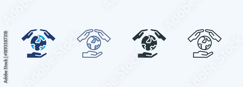 Sustainability Multiple Style Icon Collection