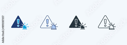 Incident Alert Multiple Style Icon Collection