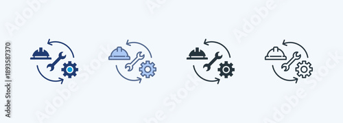 Workflow Multiple Style Icon Collection