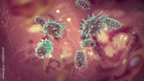 4K cinematic stock video, hyper-detailed Borrelia burgdorferi spirochetes swimming human blood plasma, twisting rotating elegantly, microaerophilic environment oxygen gradients, immune cells floating