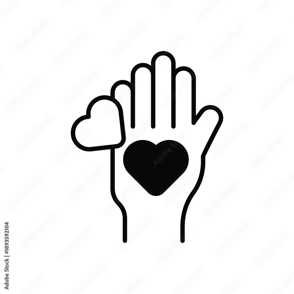 Obraz premium Volunteers vector icon