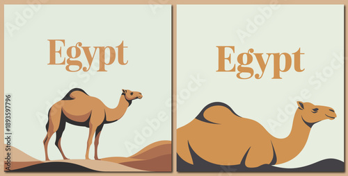 Egypt Ancient Civilization Travel Illustration