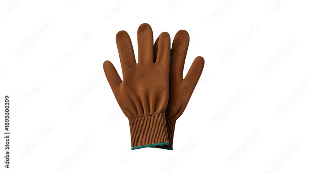 Obraz premium Brown work glove with textured palm