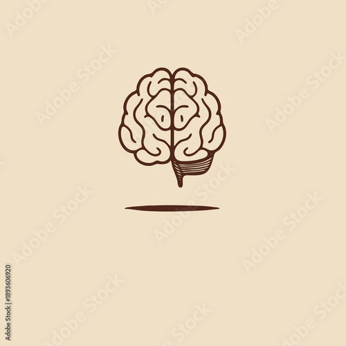human brain vector illustration