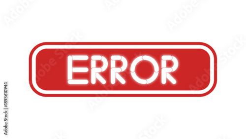 Error Red Rubber Stamp Text for System Issues Failures and Business Process Alerts
