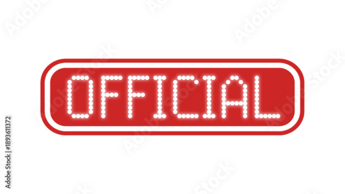 Official Red Stamp Icon for Approved Documents, Authorized Records and Business Validation