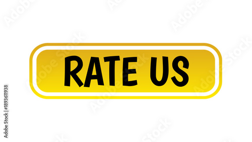 Rate Us Stamp for Feedback Request Review Rating Social Media Call to Action Label
