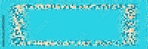 Music Texture. Future Concept In Minimal Layout. Flat Invitation With Geometric Frame. Dots Flyer. Minimalist 1980 Background. Geometric Line Poster. Trendy Music Texture