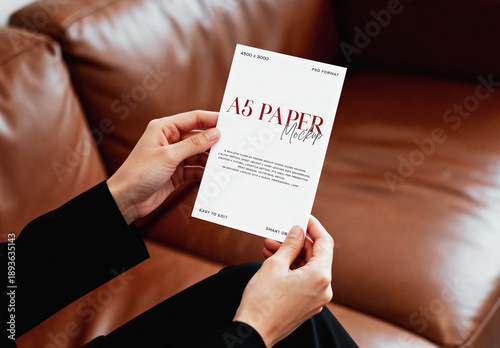 A5 Paper Mockup