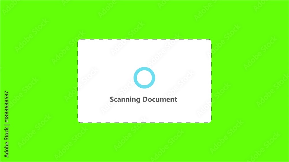 OCR Document Scanning and Data Extraction Animation Showing Automated ...