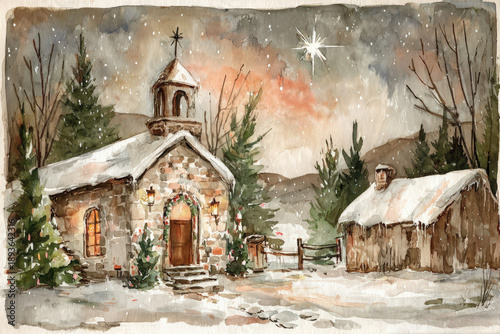Watercolor painting of a sm...
