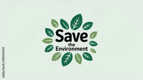 Inspiring Call to Action A Minimalist Graphic Design Promoting Environmental Conservation and Sustainability