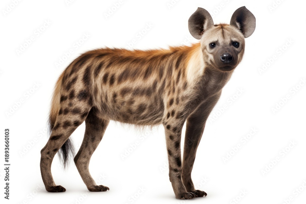 Naklejka premium Hyena wildlife animal mammal.