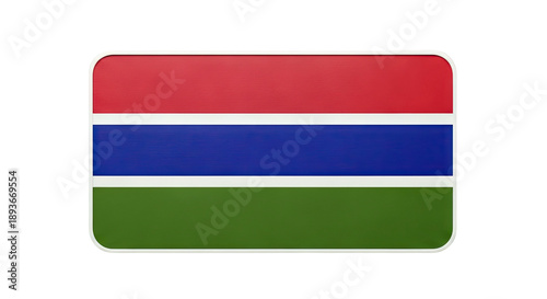 Free Download Flag of The Gambia with Rounded Corners - GFXLoad