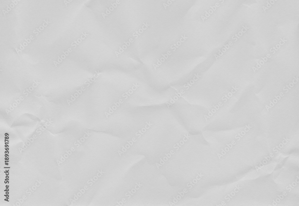 Fototapeta premium Paper background texture crumple wrinkle white pattern, torn newspaper abstract rough vintage wall parchment crease scrapbook coraboard, wrinkled aged crushed crumpled.
