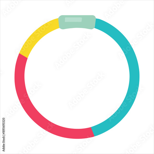 Glow stick bracelet illustration, Cute Summer Clipart, Cute Little Summer Art, summer Beach design