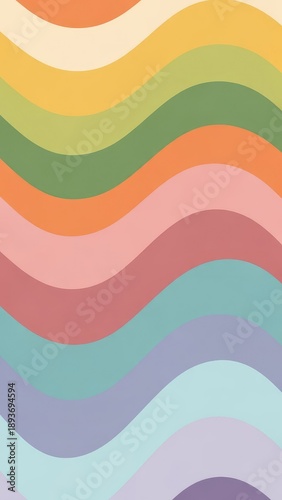 Multicolored Wavy Horizontal Stripes Pattern Background.jpg