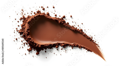 Wallpaper Mural Rich cocoa powder artistically arranged with a smooth chocolate stream. Torontodigital.ca