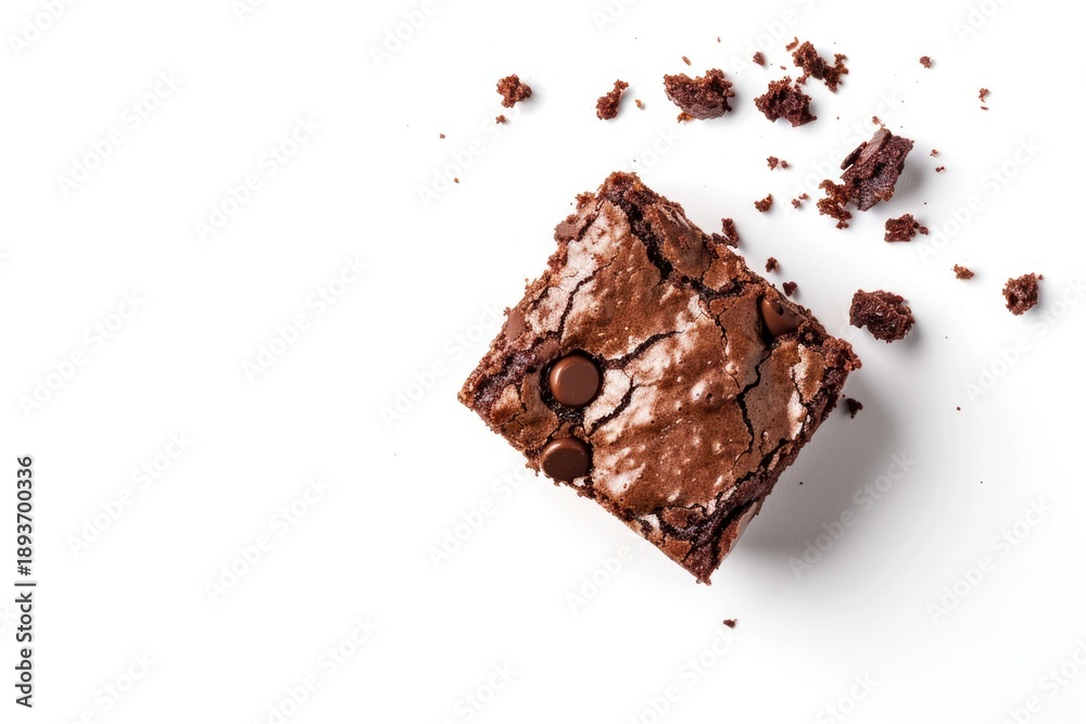 Fototapeta premium Brownie chocolate dessert food.