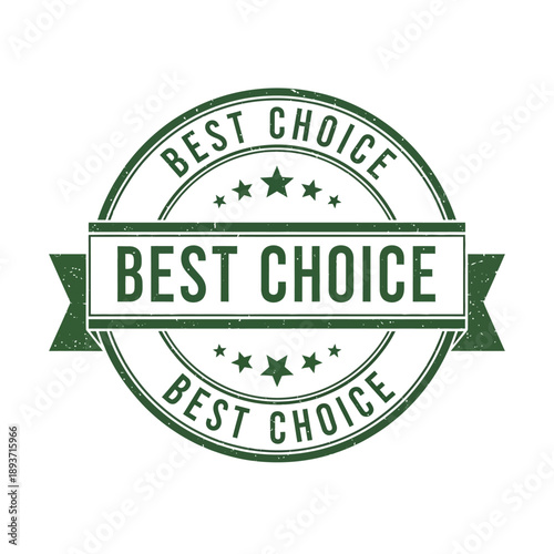 Best Choice Green Stamp Label Icon.