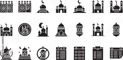 Global Logistics and E-commerce Delivery Icon Set - Fast Shipping and Warehouse Management Vectors