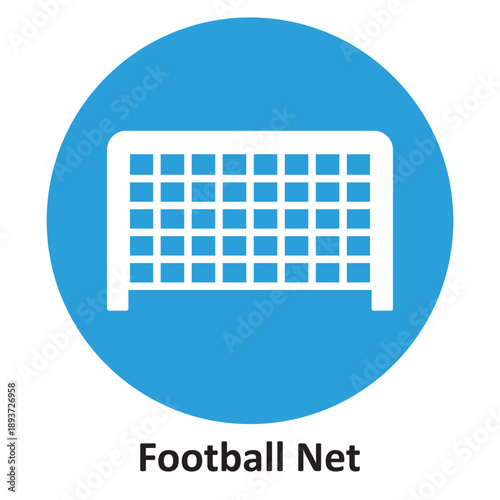 Football Net Vector icon which can easily modify or edit