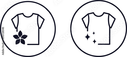 Clean Laundry and Fabric Softener Scent Icons