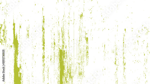 Green paint smears on white surface texture