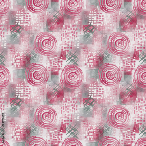 Print Shibori pattern and Seamless tie-dye allover textile watercolor print, Shibori allovers pattern design, textile pattern	
