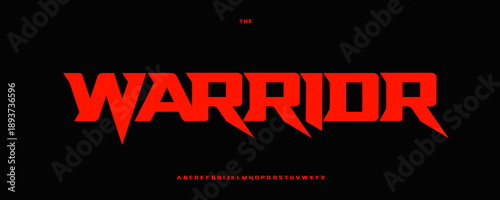 Spiky Font Logo Alphabet Vector English Letters Set Modern Typography, Creative Typographic Design for Title Text, Typo Poster Headline, Type Symbol Logotype, Sans Serif Fonts. Vector Typeface