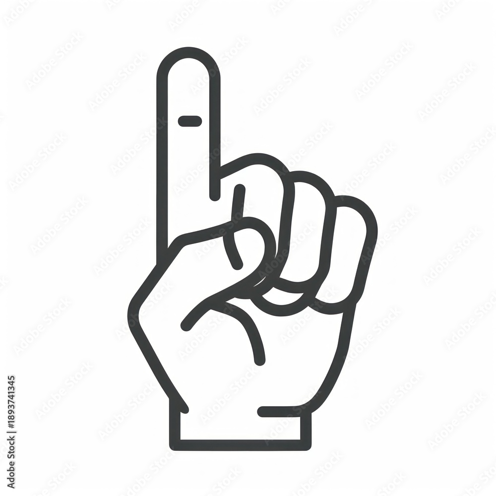Fototapeta premium Business hand pointing illustration vector simple.