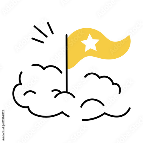 A hand drawn style illustration showing a clock
