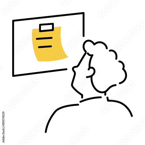 A hand drawn style illustration showing a clock
