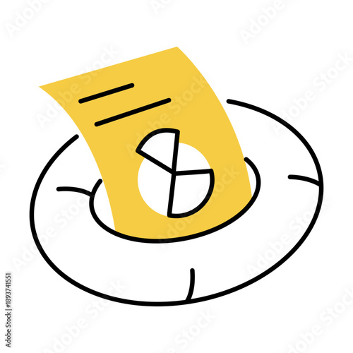 A hand drawn style illustration showing a clock
