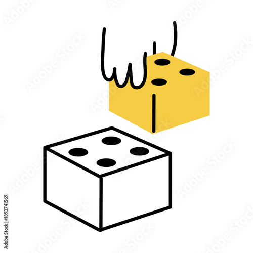 A hand drawn style illustration showing a clock
