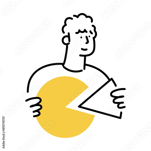 A hand drawn style illustration showing a clock
