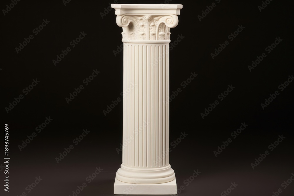 Obraz premium Greek Ionic column architecture colonnade sculpture.