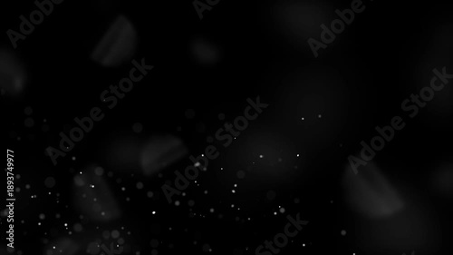 Atmospheric floating particles and tiny air debris rising upwards.