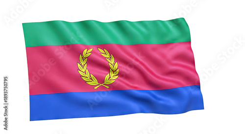 Eritrea flag waving