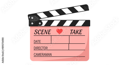 Film Clapboard Scene Take Board Cinema.