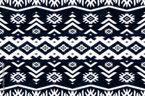 Wallpaper Mural BLUE WHITE Navy Elephant Fabric seamless pattern Torontodigital.ca