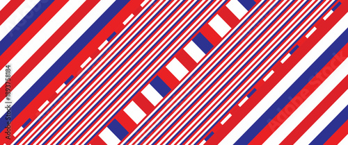 Airmail Envelope frame images with strips. International vintage letter border. Retro air mail postcard with blue and red stripes. Empty classic postal frame. vector illustration