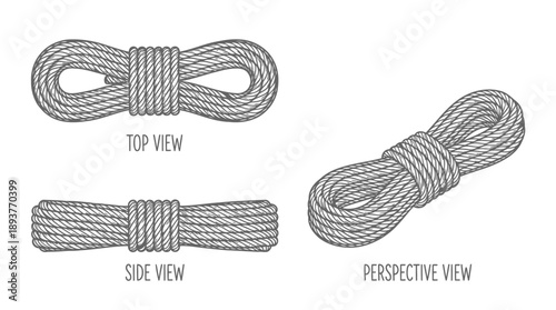 Rope Techniques Demonstration, Illustration, Crafting, Artistic Perspective